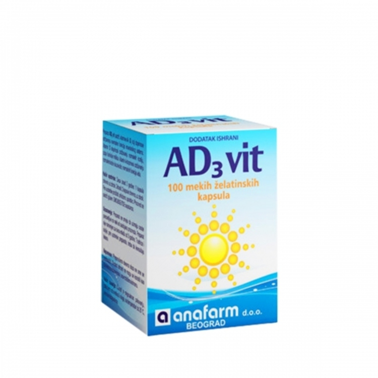 AD3 vitamin 100 kapsula